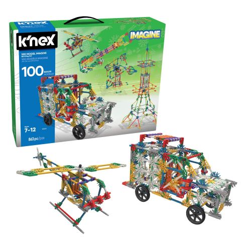 케이넥스 KNEX K’NEX 100 Model Building Set  863 Pieces  Ages 7+ Engineering Educational Toy (Amazon Exclusive)