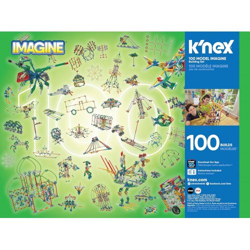 케이넥스 KNEX K’NEX 100 Model Building Set  863 Pieces  Ages 7+ Engineering Educational Toy (Amazon Exclusive)