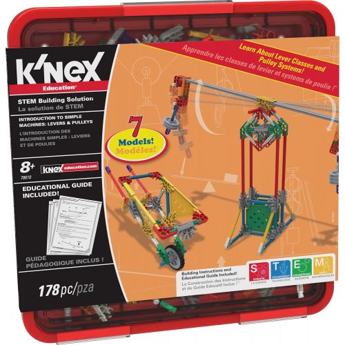 케이넥스 KNEX Education - Intro to Simple Machines: Levers and Pulleys Set  178 Pieces  For Grades 3-5  Construction Education Toy