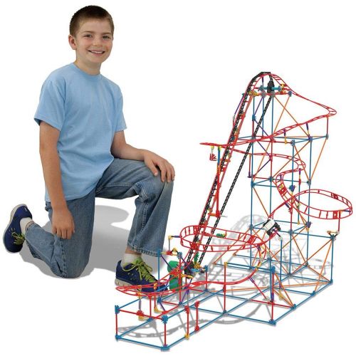 케이넥스 KNEX Talon Twist Roller Coaster Building Set with Motor 624 Pieces