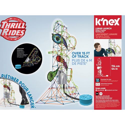 케이넥스 KNEX Thrill Rides Lunar Launch Roller Coaster Building Set