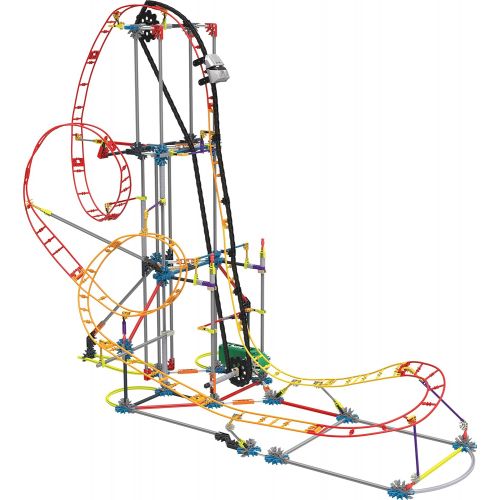 케이넥스 KNEX Thrill Rides  Electric Inferno Roller Coaster Building Set  639 Pieces  For Ages 9+ Engineering Education Toy