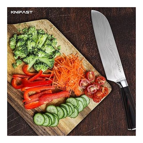  Knife Set 16-Piece Kitchen Knife Set With Wooden Block, Germany High Carbon Stainless Steel Professional Chef Knife Block Set, Ultra Sharp, Forged