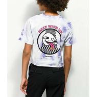 KNOW BAD DAZE Know Bad Daze Melt Lavender Tie Dye Crop T-Shirt
