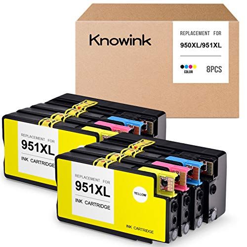  KNOWINK Compatible Ink Cartridge Replacement for HP 950XL 951XL 950 XL 951 XL to use with Officejet Pro 8600 8610 8620 8630 8100 8615 8660 276dw 251dw (2 Black 2 Cyan 2 Magenta 2 Y