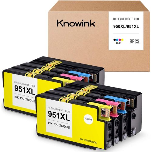  KNOWINK Compatible Ink Cartridge Replacement for HP 950XL 951XL 950 XL 951 XL to use with Officejet Pro 8600 8610 8620 8630 8100 8615 8660 276dw 251dw (2 Black 2 Cyan 2 Magenta 2 Y