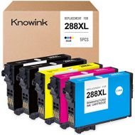 KNOWINK Remanufactured Ink Cartridge Replacement for Epson 288XL t288 use with Epson Expression Home XP-434 XP-430 XP-330 XP-340 XP-446 XP-440 Printer (5-Pack)
