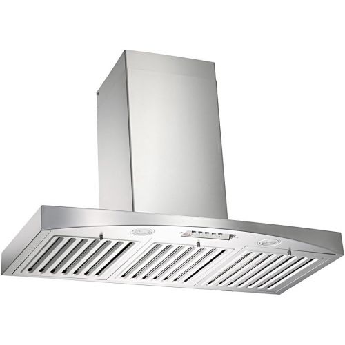  KOBE Range Hoods KOBE RA3830SQB-WM-5 Deluxe 30 Wall Mount Range Hood, 3-Speed, 680 CFM, LED Lights, Baffle Filters