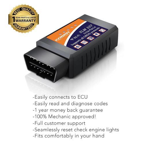  KOBRA Products OBD2 Scanner & WiFi Car Code Reader  Clears Check Engine Lights Instantly  Diagnose 3000 Car Codes - Wireless Car Diagnostic Scanner  Auto Scanner for 1996+ Vehicles (iOS & Andr