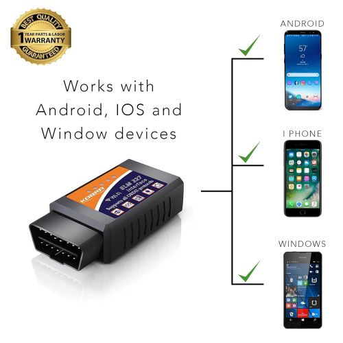  KOBRA Products OBD2 Scanner & WiFi Car Code Reader  Clears Check Engine Lights Instantly  Diagnose 3000 Car Codes - Wireless Car Diagnostic Scanner  Auto Scanner for 1996+ Vehicles (iOS & Andr