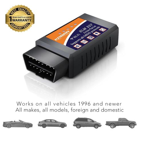  KOBRA Products OBD2 Scanner & WiFi Car Code Reader  Clears Check Engine Lights Instantly  Diagnose 3000 Car Codes - Wireless Car Diagnostic Scanner  Auto Scanner for 1996+ Vehicles (iOS & Andr