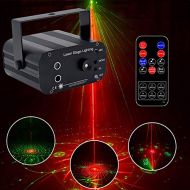 KOBWA Party Lights DJ Disco Light 48 Patterns RGB Strobe LED Projector Stage Effect Karaoke Perform Wireless Remote Control Birthday Wedding KTV Bar Night Club Christmas Decoration