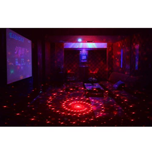  KOBWA Party Lights DJ Disco Light 48 Patterns RGB Strobe LED Projector Stage Effect Karaoke Perform Wireless Remote Control Birthday Wedding KTV Bar Night Club Christmas Decoration