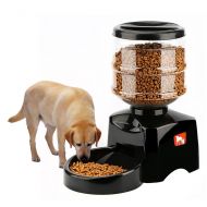 KOBWA 5.5L Automatic Timed Quantitative Pet Feeder with Voice Message Recording and LCD Screen, Timer Programmable 3 Meals a Day - for Dogs and Cats