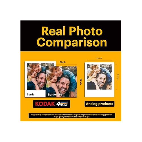  KODAK 4PASS 7.5 x 7.5 cm Film Cartridge (60 Sheets) for KODAK Mini 3 Retro and Mini Shot 3 Retro