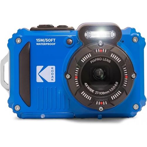  KODAK PIXPRO WPZ2 Rugged Waterproof Shockproof Dustproof WiFi Digital Camera 16MP 4X Optical Zoom 1080P Full HD Video Vlogging Camera 2.7