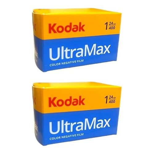  Kodak Ultramax 400 Color Negative Film (ISO 400) 35mm 24-Exposures - 2 Pack (2 Items)