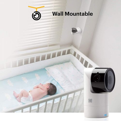  Kodak C525 Video Baby Monitor, with App and Two Way Talk, Comfort Your Baby, Elderly, Pets and Family from Anywhere, Whether You’re Home or Away