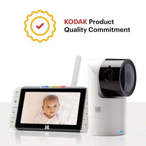  Kodak C525 Video Baby Monitor, with App and Two Way Talk, Comfort Your Baby, Elderly, Pets and Family from Anywhere, Whether You’re Home or Away