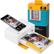 KODAK Dock Plus 4PASS Instant Photo Printer (4x6 inches) + 90 Sheets Bundle (10 Initial Sheets + 80 Sheet Pack)