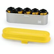 KODAK Film Case - for 5 Rolls of 35mm Films - Compact, Retro Steel Case to Sort and Safeguard Film Rolls (Film is not Included)