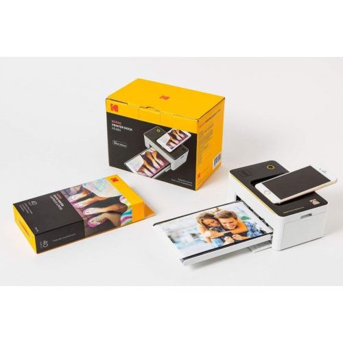  [아마존베스트]Kodak Dock & Wi-Fi Photo Printer Cartridge PHc  Cartridge Refill & Photo Paper - 40 Pack