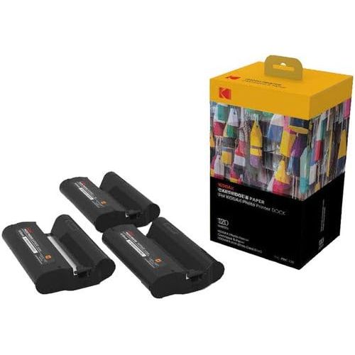  [아마존베스트]Kodak Dock & Wi-Fi Photo Printer Cartridge PHc  Cartridge Refill & Photo Paper - 120 Pack