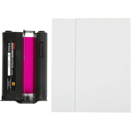  [아마존베스트]Kodak Dock & Wi-Fi Photo Printer Cartridge PHc  Cartridge Refill & Photo Paper - 120 Pack