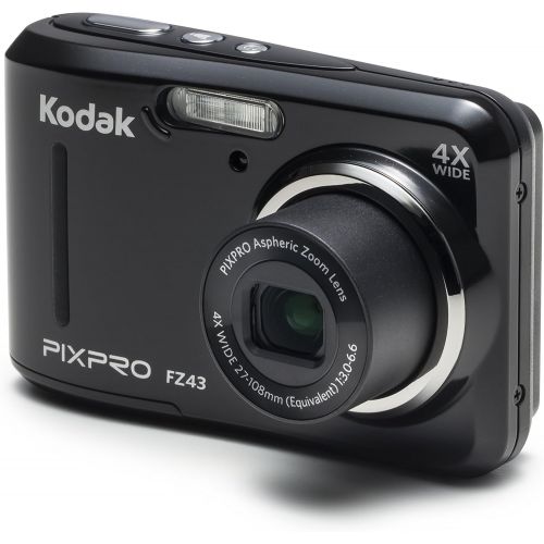  [아마존베스트]Kodak PIXPRO Friendly Zoom FZ43-BK 16MP Digital Camera with 4X Optical Zoom and 2.7 LCD Screen (Black)