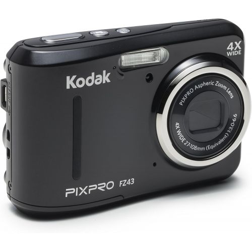  [아마존베스트]Kodak PIXPRO Friendly Zoom FZ43-BK 16MP Digital Camera with 4X Optical Zoom and 2.7 LCD Screen (Black)