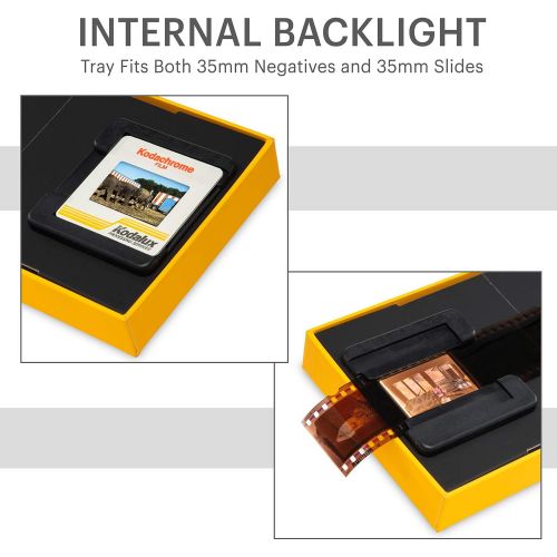  [아마존베스트]Kodak KODAK Mobile Film Scanner  Scan & Save Old 35mm Films & Slides w/Your Smartphone Camera  Portable, Collapsible Scanner w/Built-in LED Light & Free Mobile App for Scanning, Editin