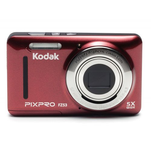  Kodak PIXPRO Friendly Zoom FZ53-RD 16MP Digital Camera with 5X Optical Zoom and 2.7 LCD Screen (Red)