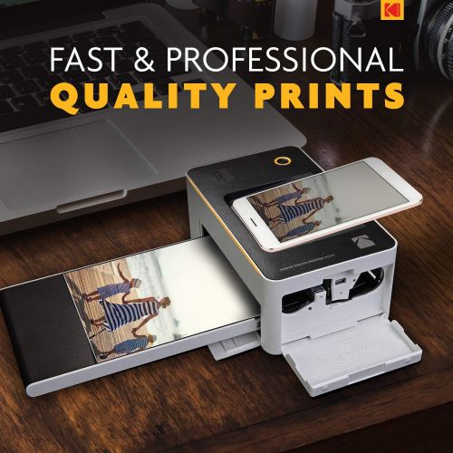  Kodak Dock & Wi-Fi Portable 4x6” Instant Photo Printer, Premium Quality Full Color Prints - Compatible w/iOS & Android Devices