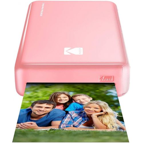  Kodak Mini 2 HD Wireless Portable Mobile Instant Photo Printer, Print Social Media Photos, Premium Quality Full Color Prints  Compatible w/iOS & Android Devices (Pink)