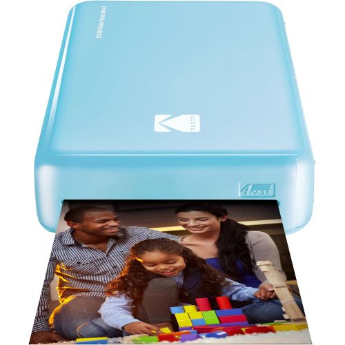  Kodak Mini 2 HD Wireless Portable Mobile Instant Photo Printer, Print Social Media Photos, Premium Quality Full Color Prints  Compatible w/iOS & Android Devices (Blue)