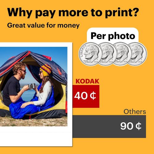  Kodak Mini Shot 3 Retro 3x3” Portable Wireless Instant Camera & Photo Printer, Compatible with iOS, Android & Bluetooth, Real Photo HD 4Pass Technology & Laminated Finish, Premium