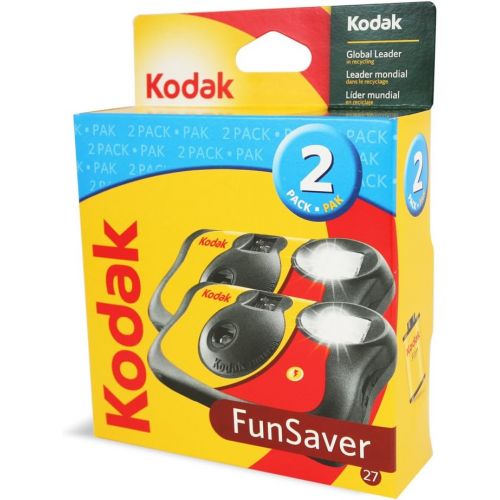  Kodak Funsaver One Time Use Film Camera (2-pack)