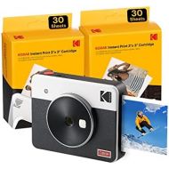 Kodak Mini Shot 3 Retro (60 Sheets) 3x3 2-in-1 Portable Wireless Instant Camera & Photo Printer, Compatible with iOS, Android & Bluetooth, Real Photo HD, 4PASS Technology & Laminat