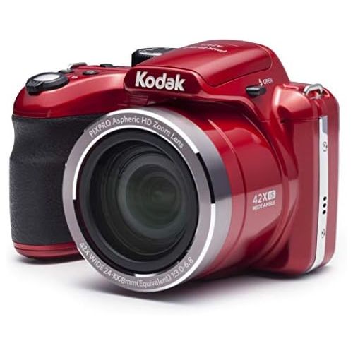  Kodak PIXPRO Astro Zoom AZ421-RD 16MP Digital Camera with 42X Optical Zoom and 3 LCD Screen (Red)