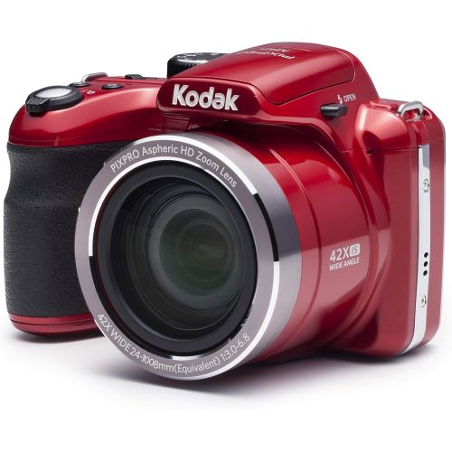  Kodak PIXPRO Astro Zoom AZ421-RD 16MP Digital Camera with 42X Optical Zoom and 3 LCD Screen (Red)