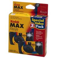 2 Kodak MAX 35mm Single Use Cameras with Flash