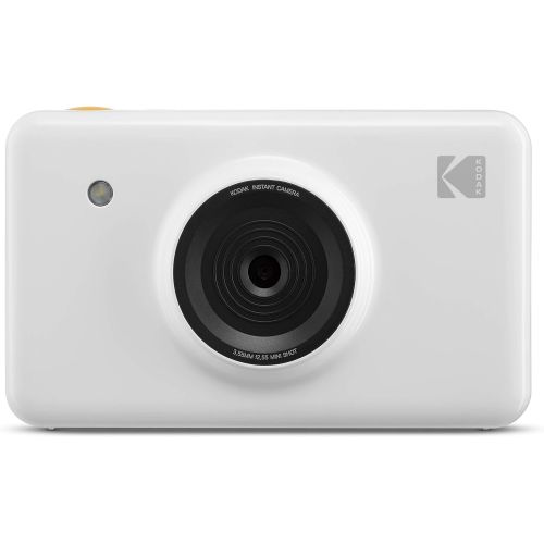  KODAK Mini Shot Instant Print Digital Camera LCD Display, Premium Quality Full Color Prints (White) None Bluetooth, KOD-MSWNBT