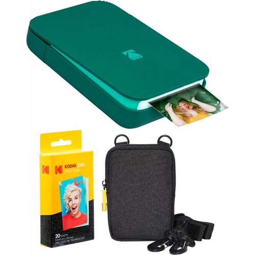  KODAK Smile Instant Digital Printer (Green) Soft Case Kit