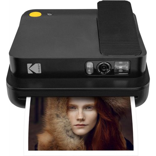  KODAK Smile Classic Digital Instant Camera with Bluetooth (Black) Starter Kit, Model:AMZRODCLASK6BK