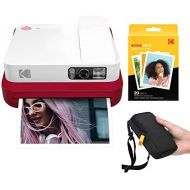 KODAK Smile Classic Digital Instant Camera with Bluetooth (Red) Starter Kit