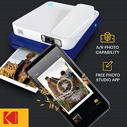  KODAK Smile Classic Digital Instant Camera with Bluetooth (Blue) Watch Bundle