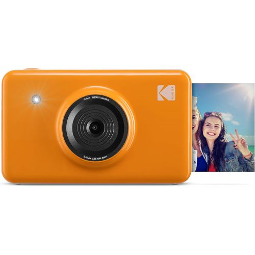  Kodak Mini Shot Wireless Instant Digital Camera & Social Media Portable Photo Printer, LCD Display, Premium Quality Full Color Prints, Compatible w/iOS & Android (Yellow) (KOD-MSY)