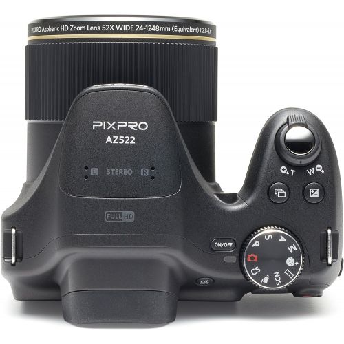  Kodak PIXPRO Astro Zoom AZ522 16 MP Digital Camera with 52X Opitcal Zoom, 1080p Video Recording and 3 LCD Screen (Black)