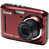 Kodak PIXPRO Friendly Zoom FZ43-RD 16MP Digital Camera with 4X Optical Zoom and 2.7 LCD Screen (Red)