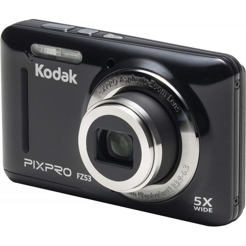  Kodak PIXPRO Friendly Zoom FZ53-BK 16MP Digital Camera with 5X Optical Zoom and 2.7 LCD Screen (Black)